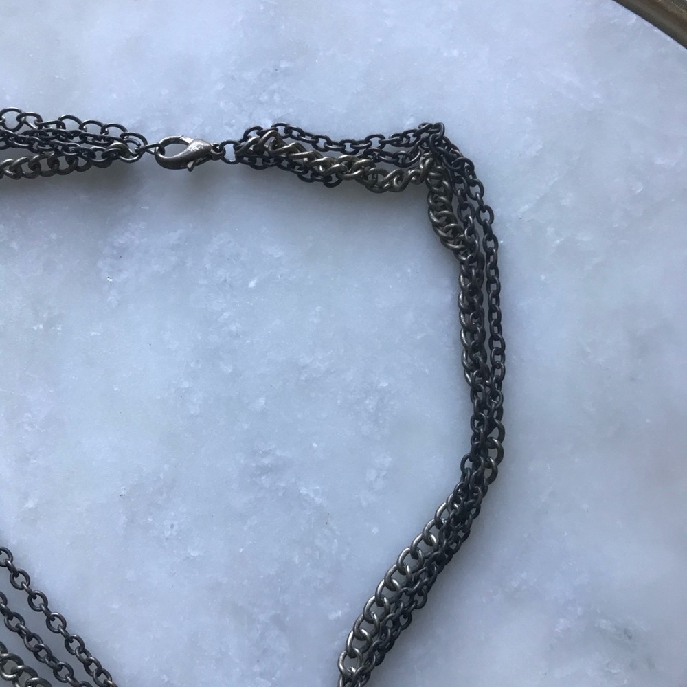 Turquoise Gem Statement Necklace - image 7